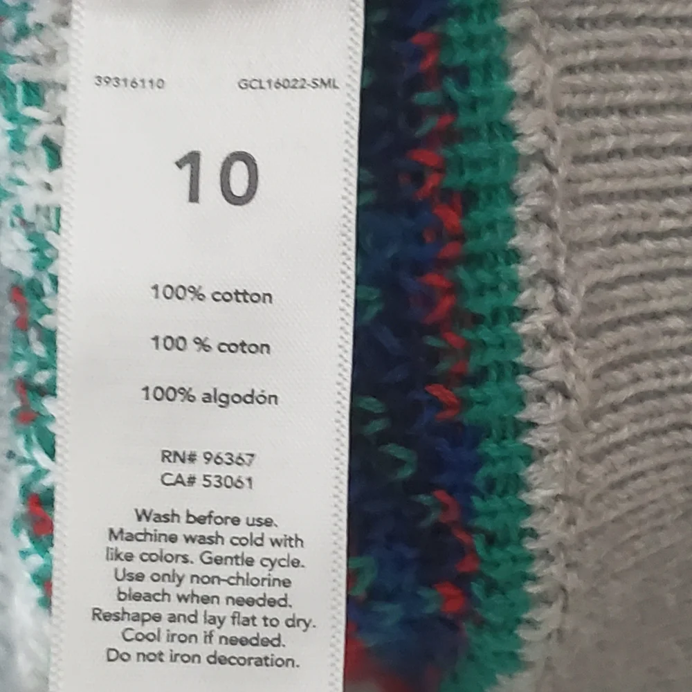 OshKosh B'gosh Dinosaur T Rex Blue and Green Patterned Sweater Boy's Size 10